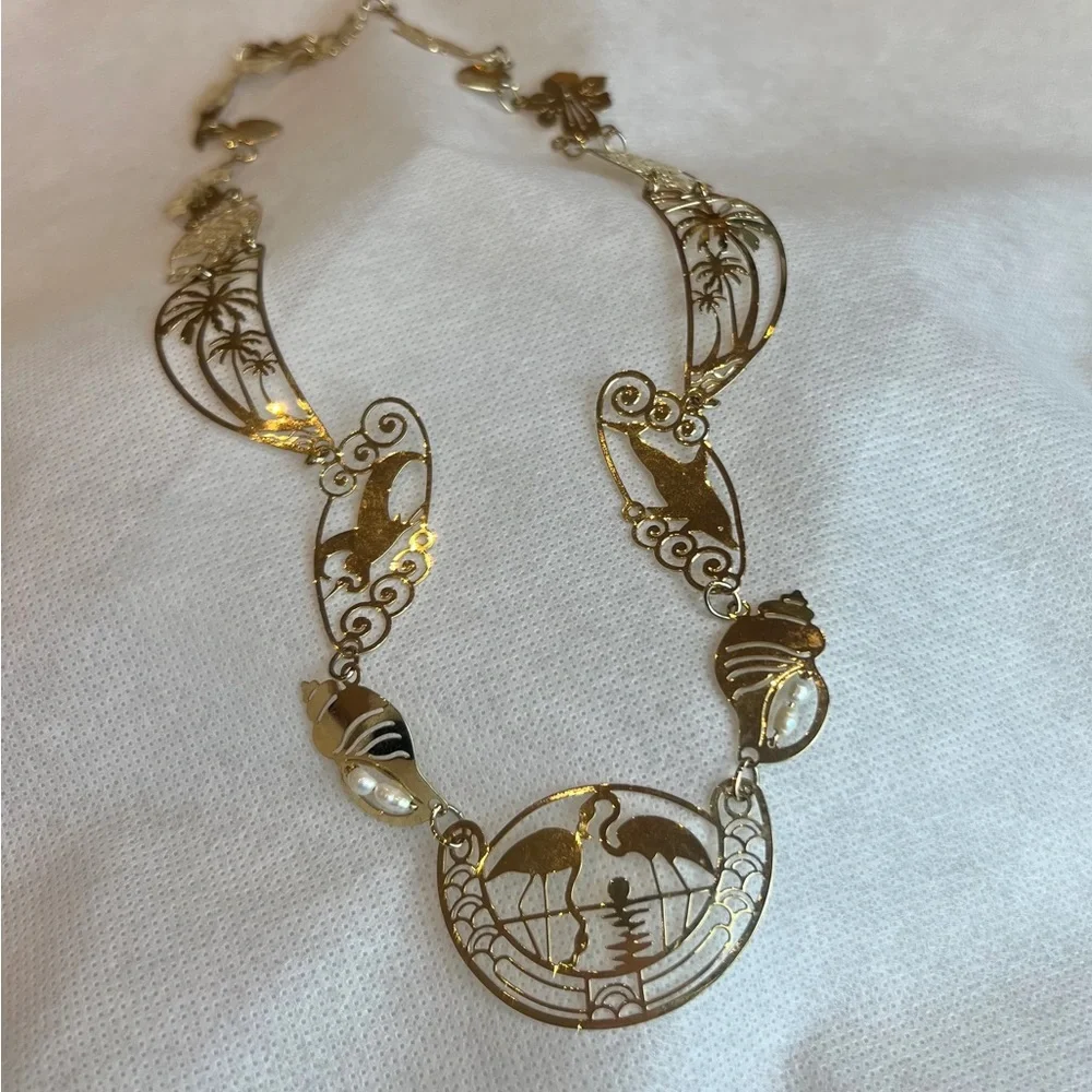 Rare vintage Wild Bryde Luna statement necklace - Picture 3 of 4